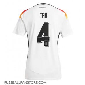 Deutschland Jonathan Tah #4 Replik Heimtrikot Damen EM 2024 Kurzarm